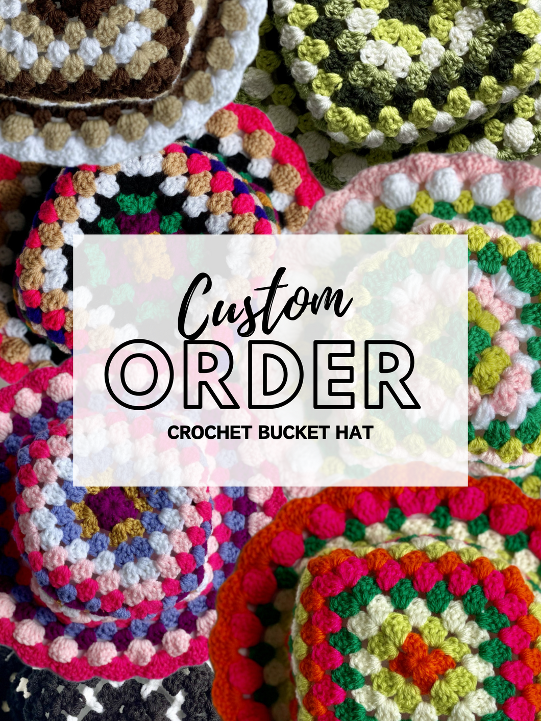 CUSTOM Crochet Bucket Hat